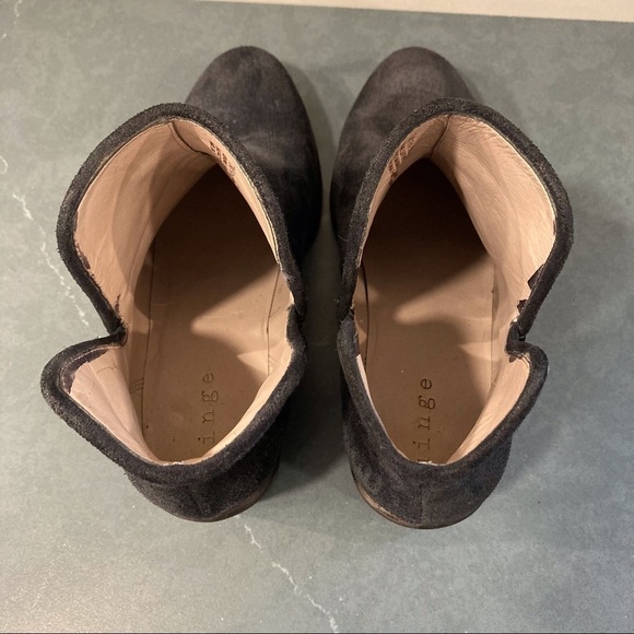 Hinge sz 7 black suede ankle booties - Picture 10 of 16